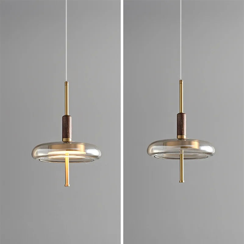Nordic minimalist copper chandelier for elegant interiors