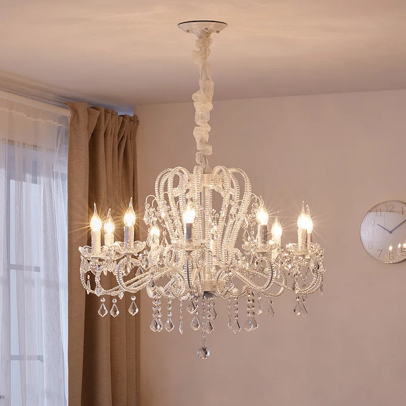 Nordic art retro crystal chandelier for living room and dining room