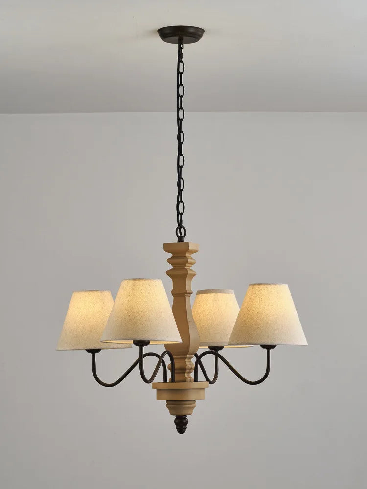 vintage wooden chandelier for elegant vintage lighting