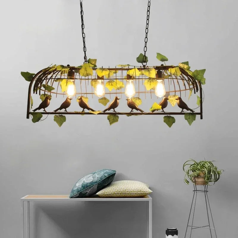 Botanical chandelier for restaurant and bar decor