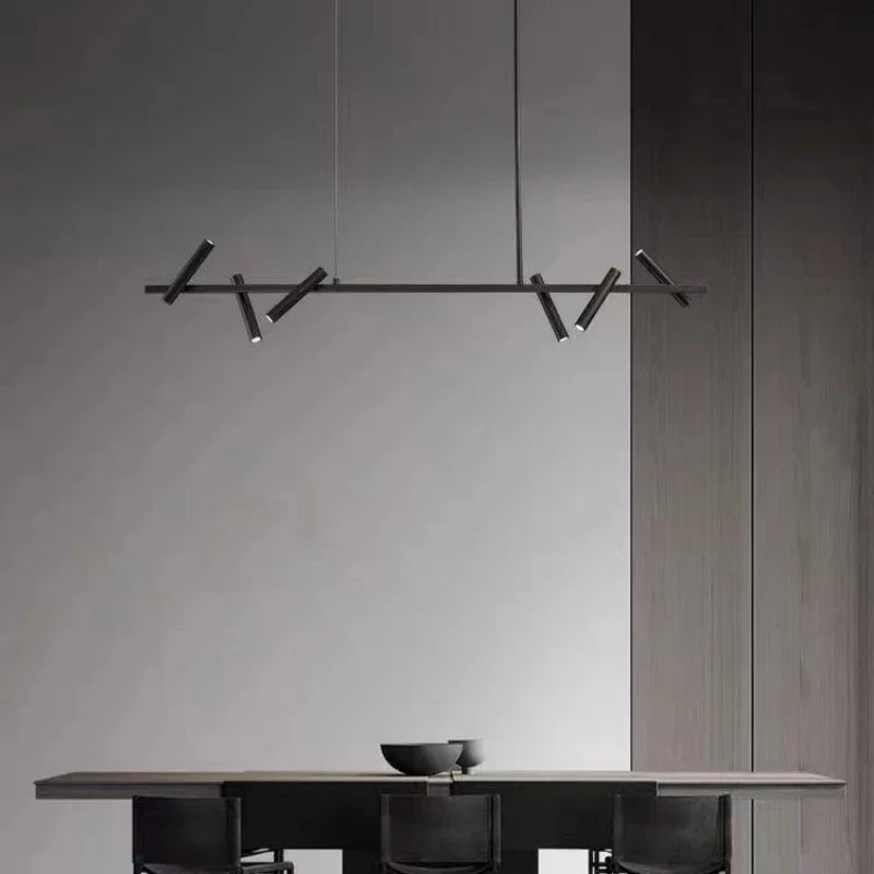 Elegant adjustable minimalist contemporary chandelier