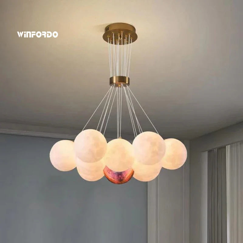 3D Printed LED Chandelier Winfordo Pendant Lighting