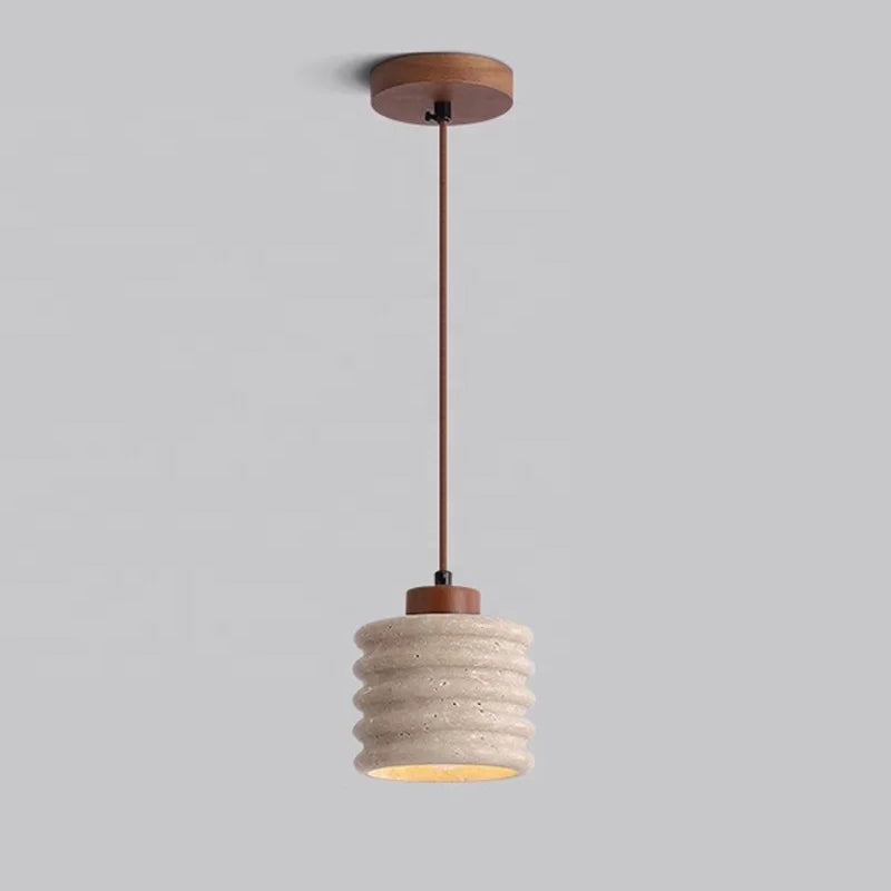 Elegant wabi-sabi raw wood chandelier