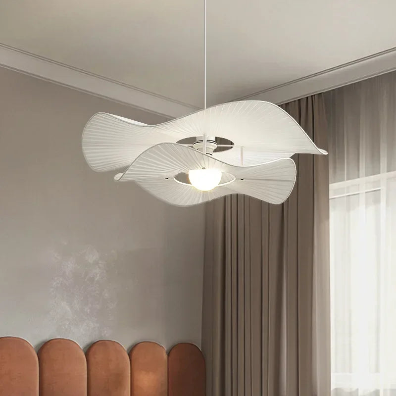 modern pleated fabric chandelier for elegant interior decoration