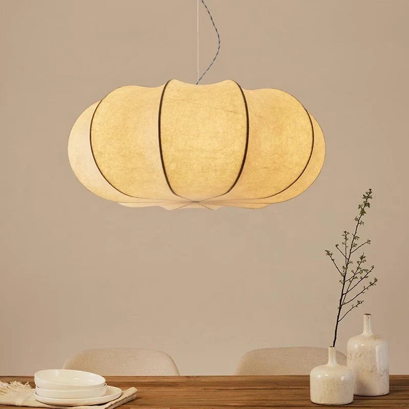 Wabi Sabi Nordic design silk chandelier for modern interior