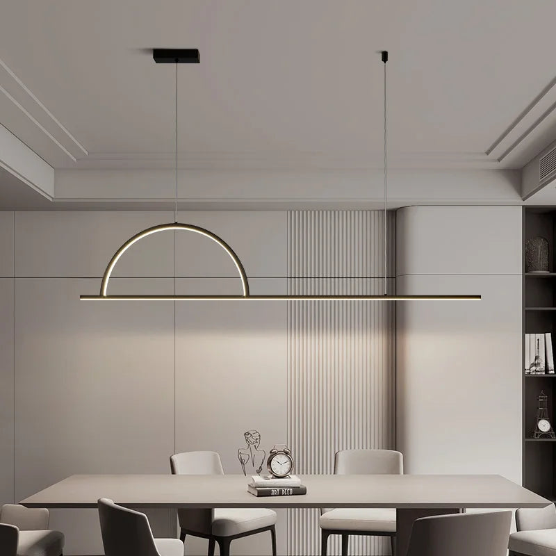Elegant bright modern LED chandelier