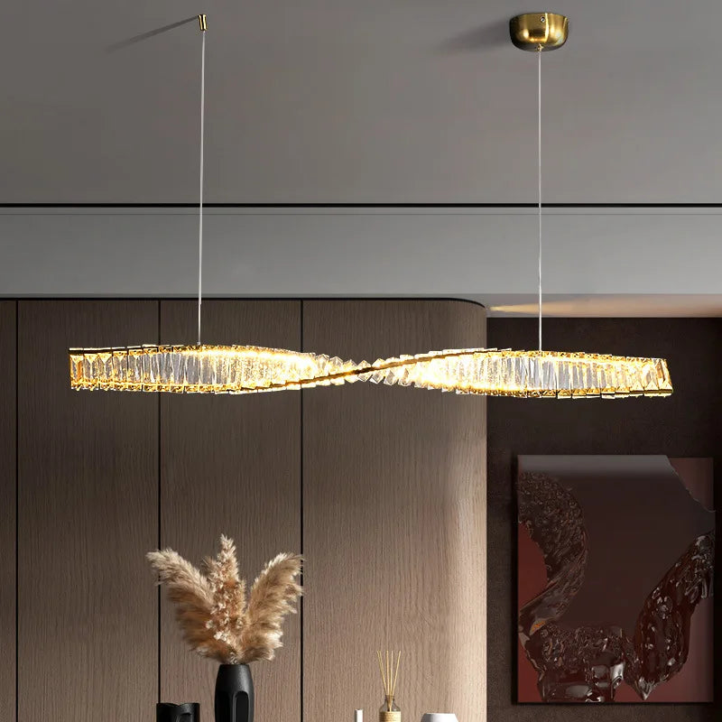 Modern Design LED Crystal Chandelier for Restaurant and Dining Room