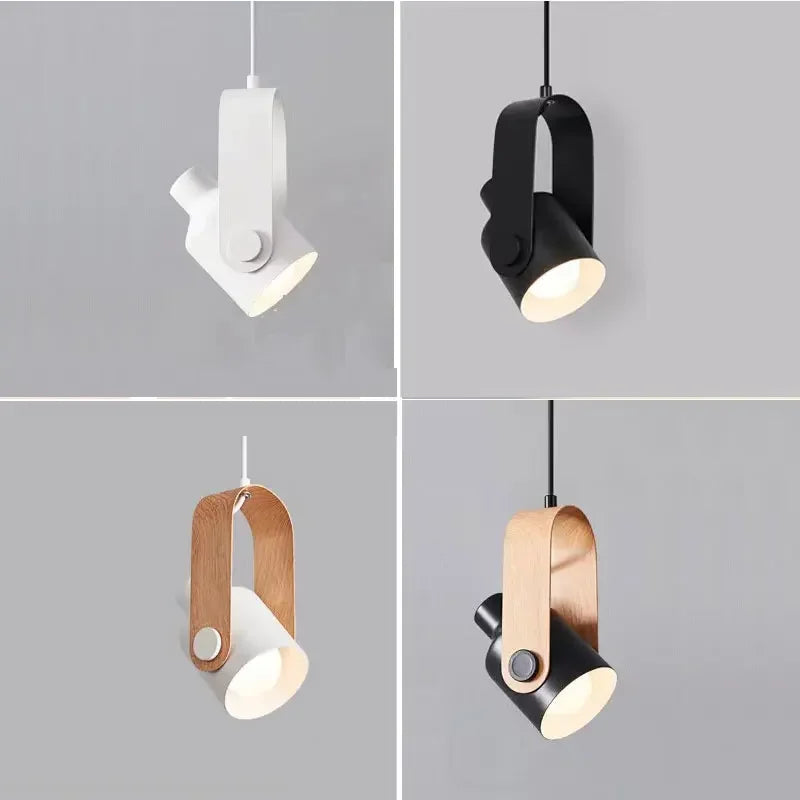 Scandinavian wooden pendant light