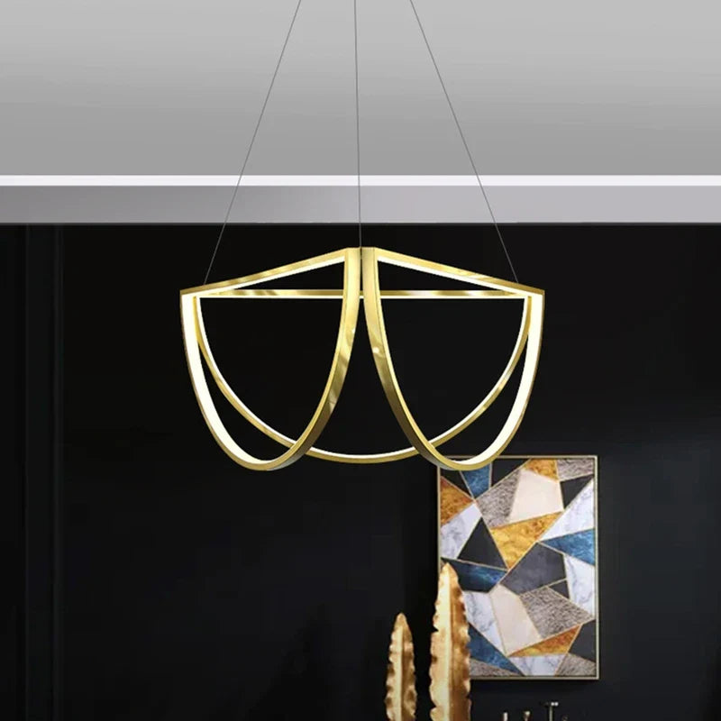 Nordic LED stainless steel chandelier