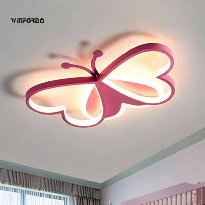 Winfordo LED Chandelier with Butterfly Motif and Adjustable Brightness