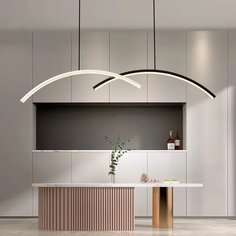 Sleek Modern Luminous Chandelier
