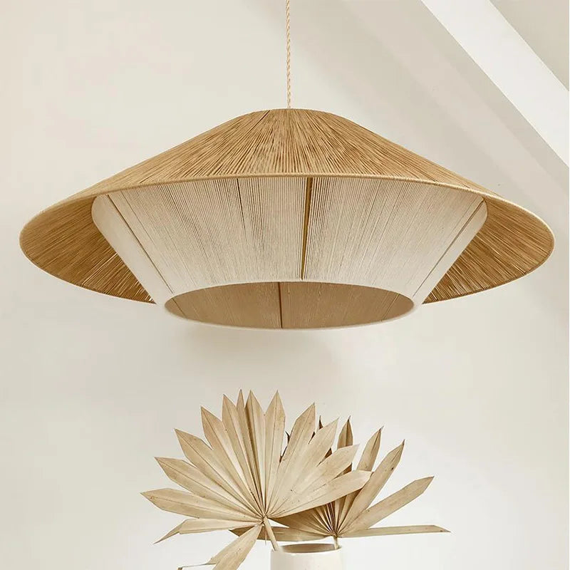 Japanese retro hemp rope chandelier for creative decoration