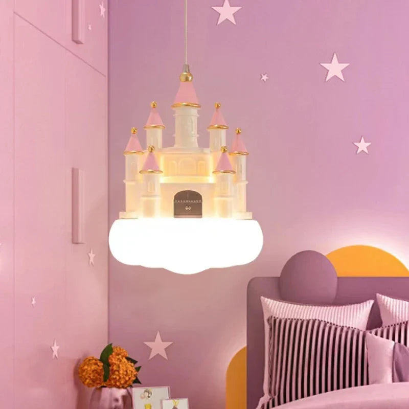 romantic chandelier for a modern and cozy children's bedroom
