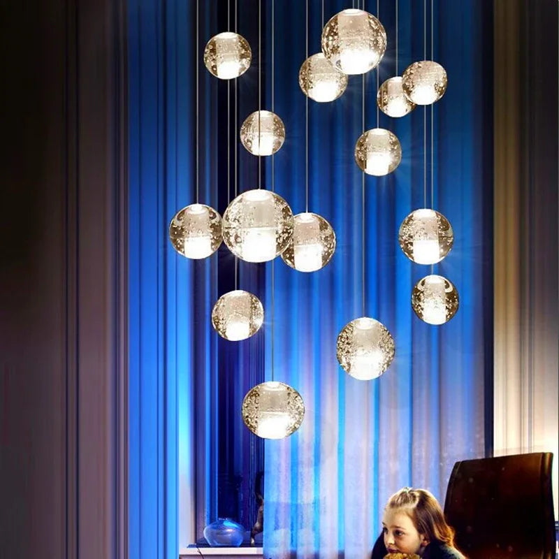Modern elegant crystal bright chandelier