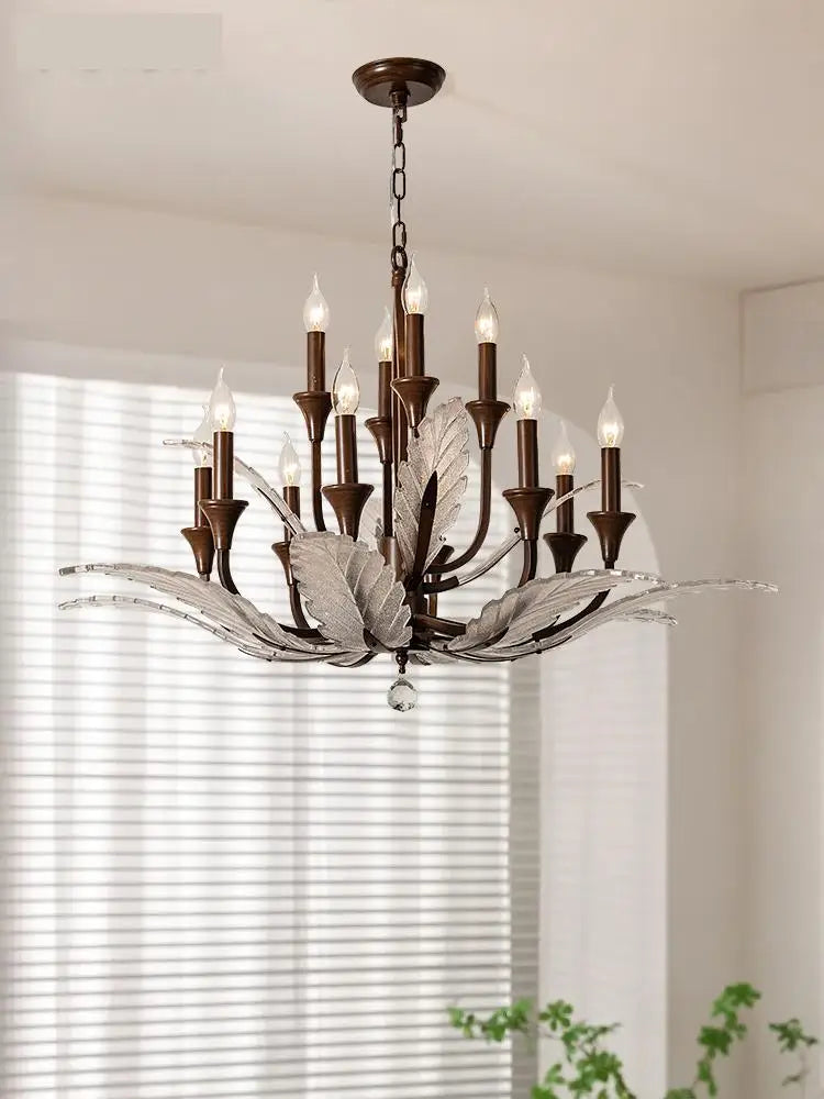 elegant vintage crystal chandelier for interior lighting