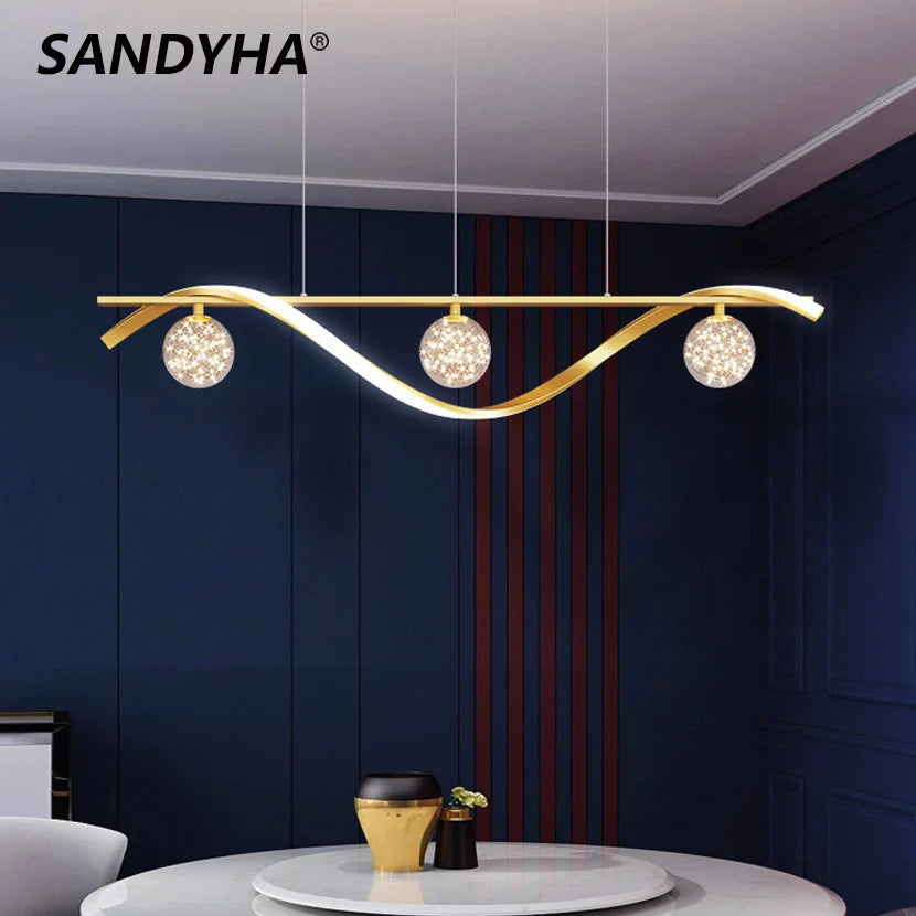 Sandyha Chandelier Crystalline Galaxies