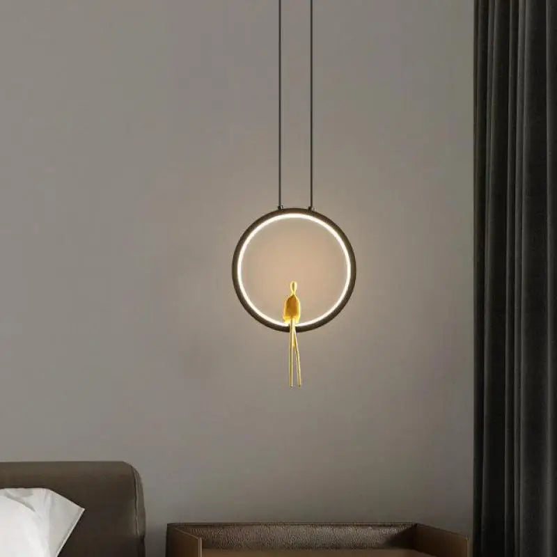 LED ring chandelier for modern indoor and outdoor decoration