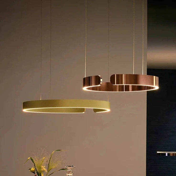 Ceiling Light Pendant Light Chandeliers for Dining Room LED Bedroom Living Room Nordic Home Decor Modern Round Ring Lamps