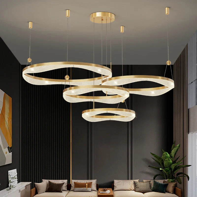 Modern LED chandelier for elegant and contemporary interior decoration