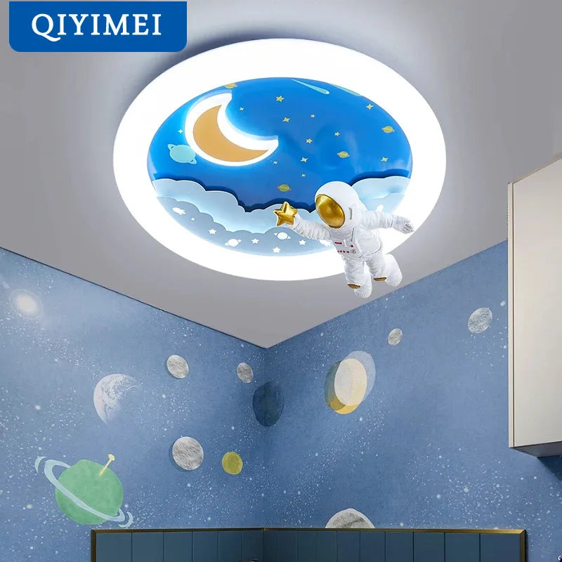 Astronaut Cosmos Kids Hanging Chandelier