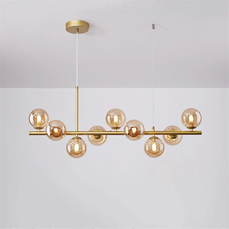 Elegant and bright contemporary chandelier