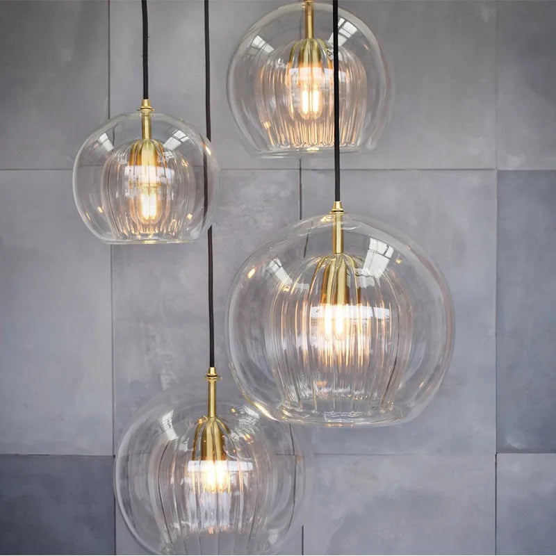 Elegant bright Nordic contemporary chandelier.