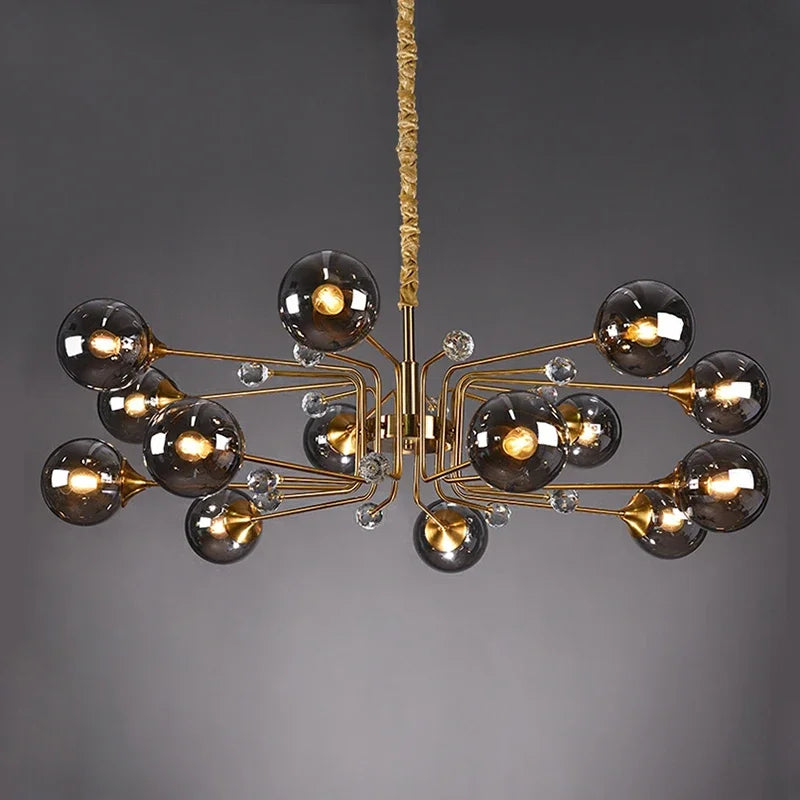 Modern minimalist magic bean-shaped chandelier for decorative interiors