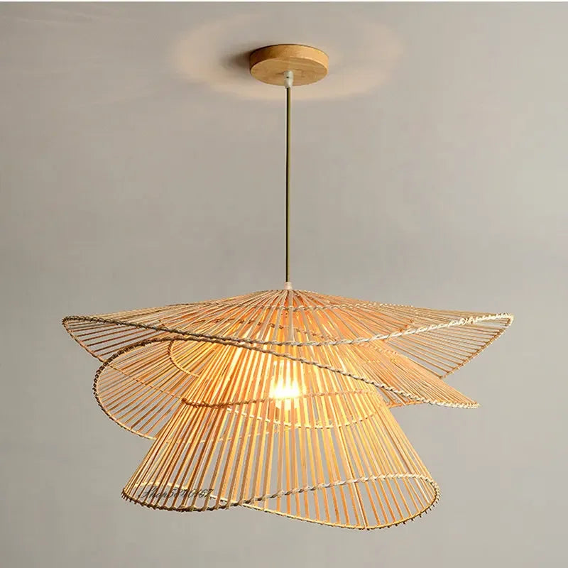 Chic Handmade Rattan Chandelier