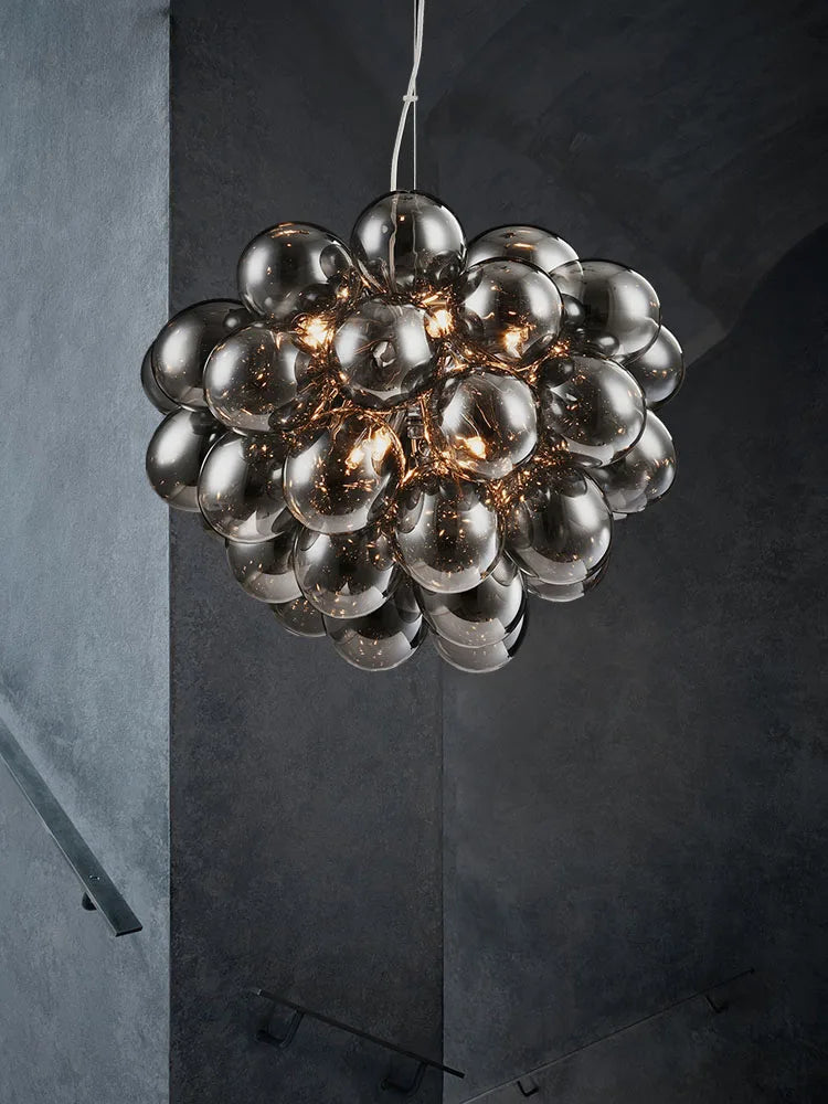 Industrial postmodern decorative glass pendant light