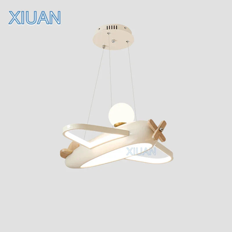 Creative airplane-shaped chandelier for children