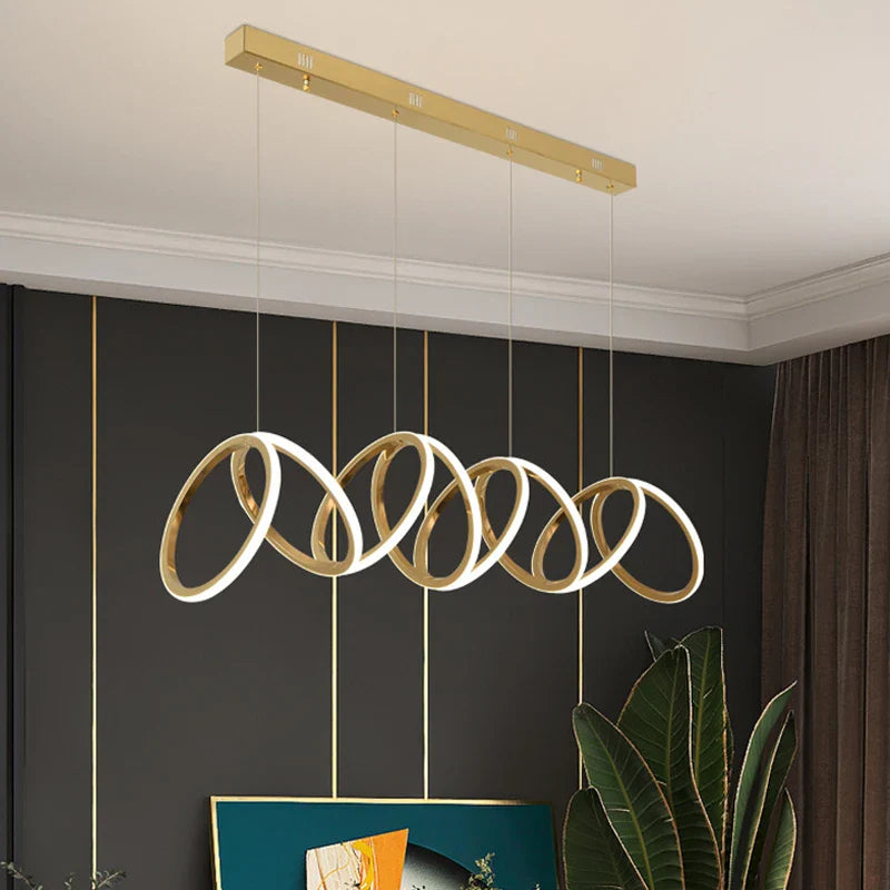 Luxury Modern LED Ring Pendant Light