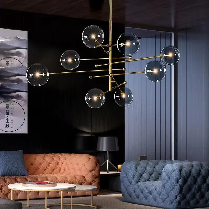 Modern Decorative Indoor Glass LED Chandelier