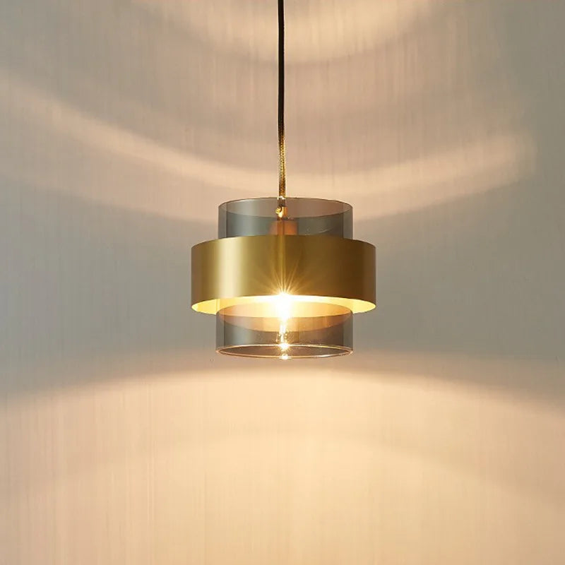 Scandinavian gold design LED pendant light