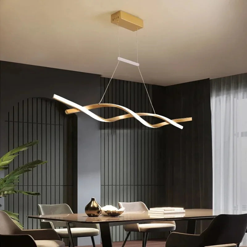 Elegant Contemporary Rotating LED Chandelier