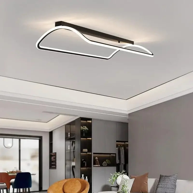 Elegant minimalist modern chandelier.