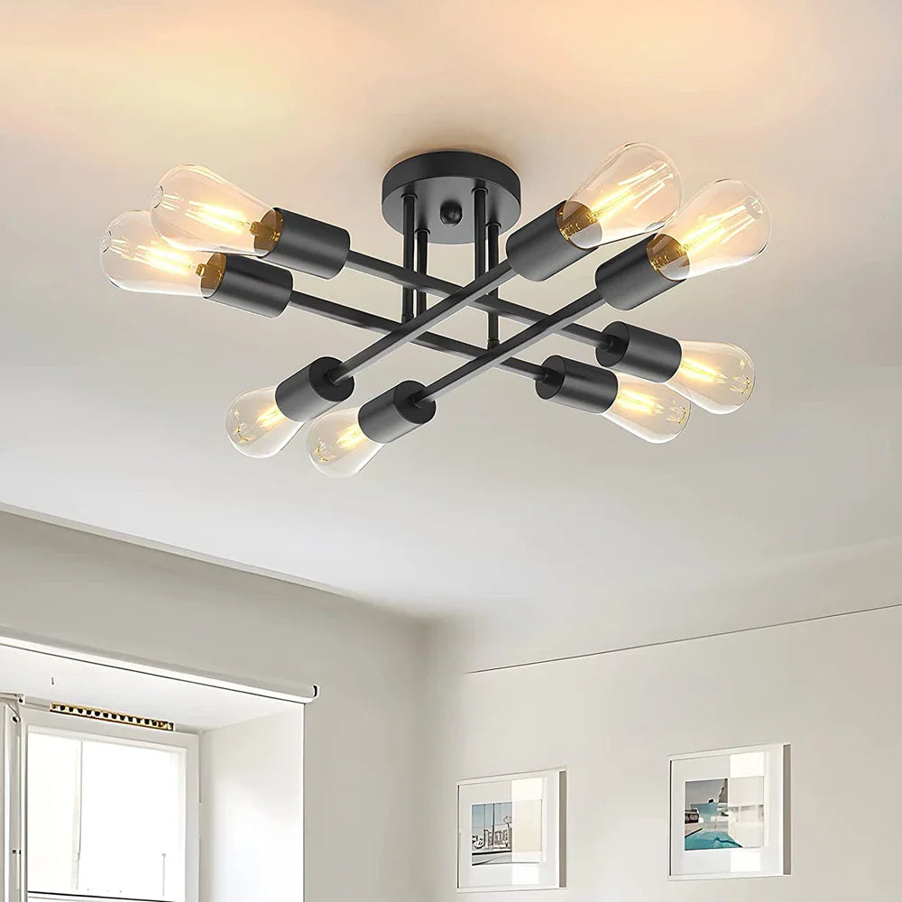 Geometric architectural Sputnik chandelier
