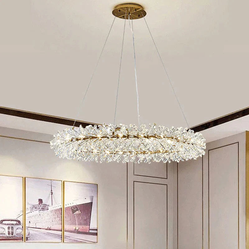 Luxury Modern Round Crystal Chandelier