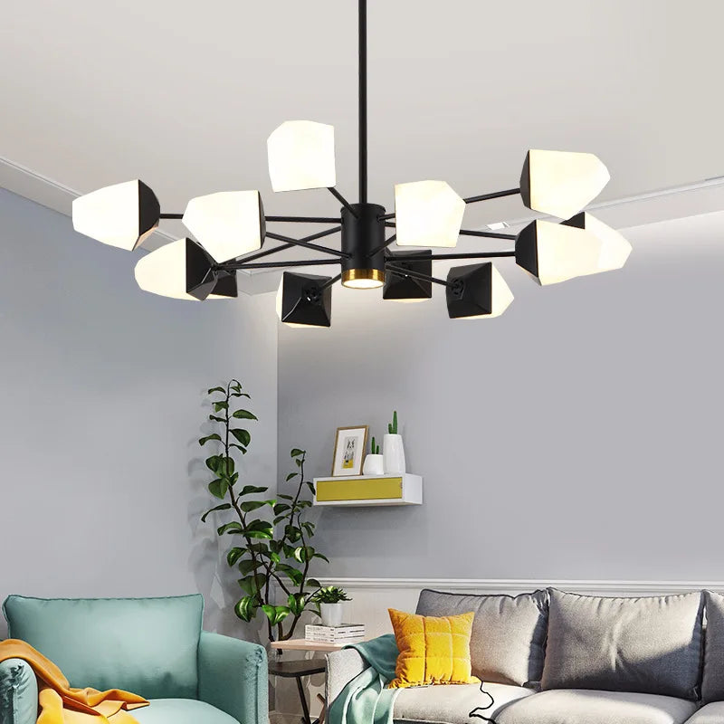 Modern LED chandelier for magical indoor lighting