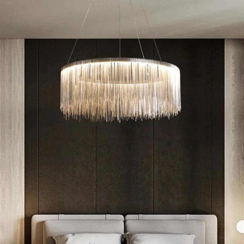 Postmodern LED Aluminum Chandelier Nordic Style for Creative Spaces