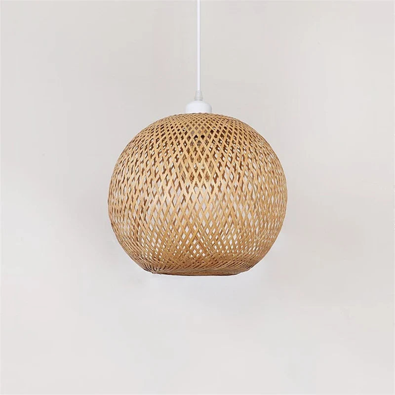 Nordic Modern Hand-Woven Bamboo LED Chandelier