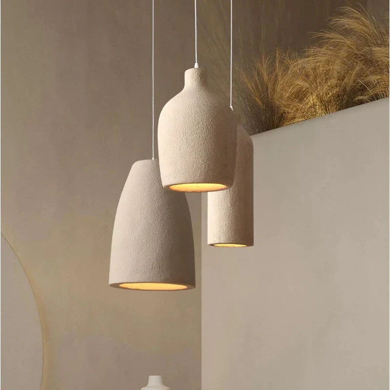 Handmade modern wabi-sabi irregular LED loft chandelier