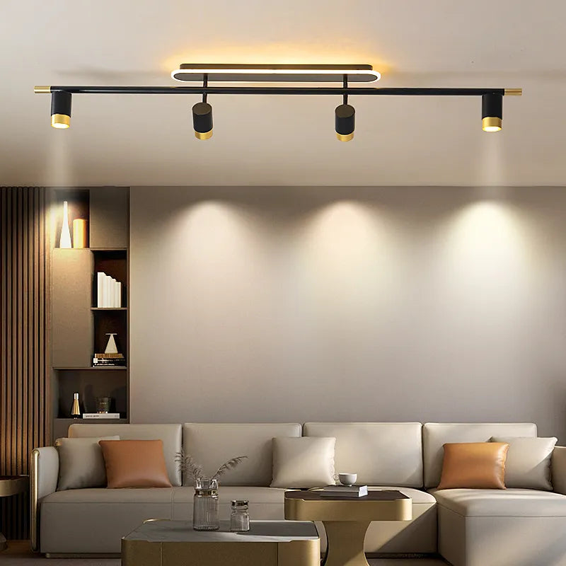 Elegant Contemporary Black LED Chandelier