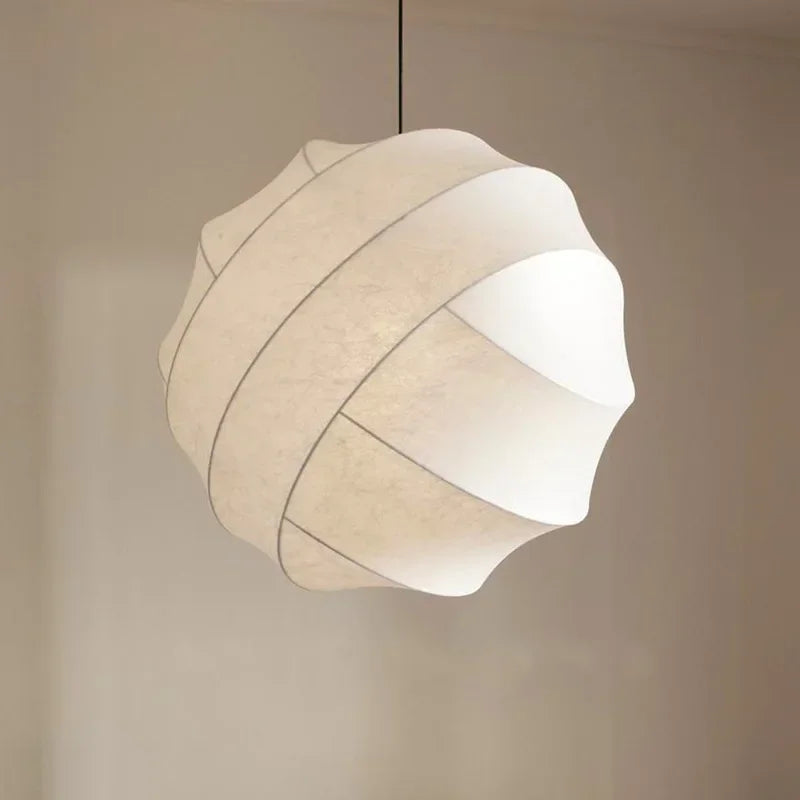 wabi sabi modern nordic LED silk pendant light