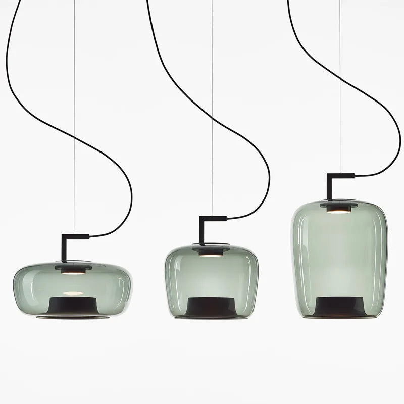 Modern Nordic Creative LED Glass Chandelier