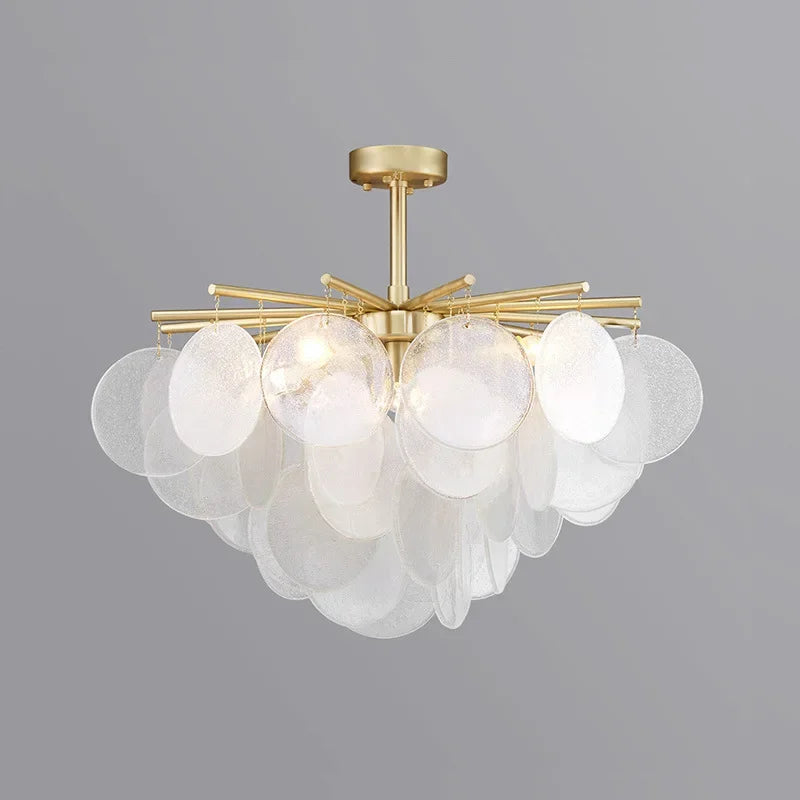 Nordic iron glass chandelier for luxury decoration