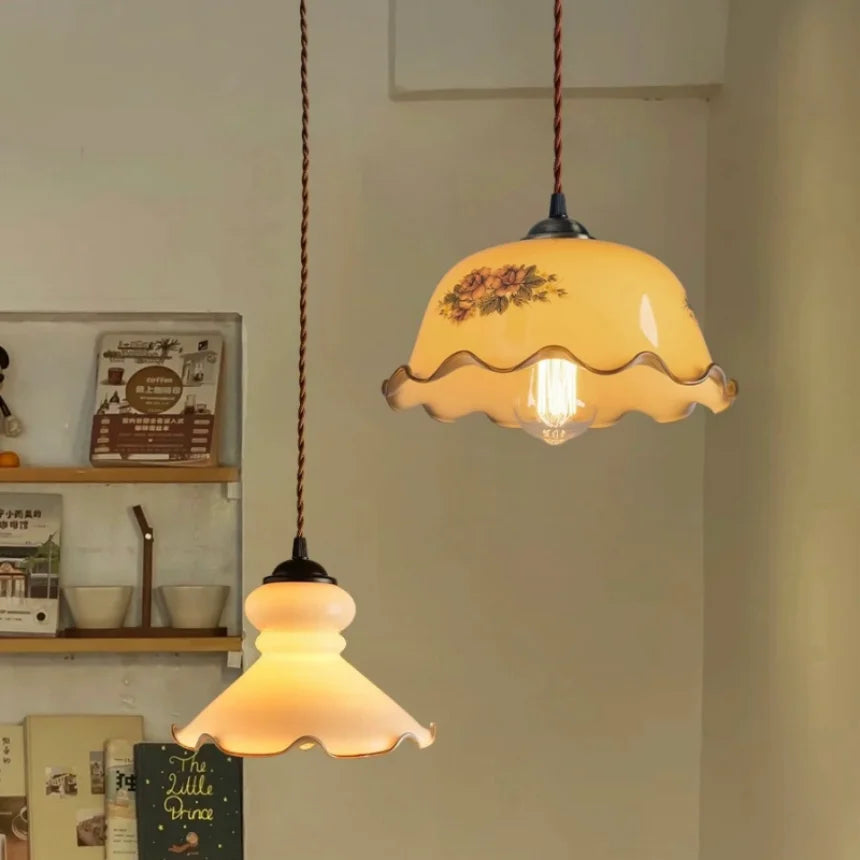 Modern Industrial Vintage Glass Pendant Light