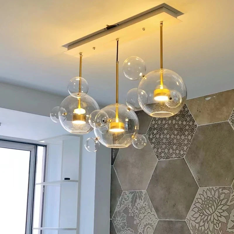 Modern Design Glass Ball LED Chandelier