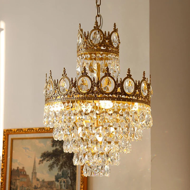 Crystal chandelier for elegant and refined lighting