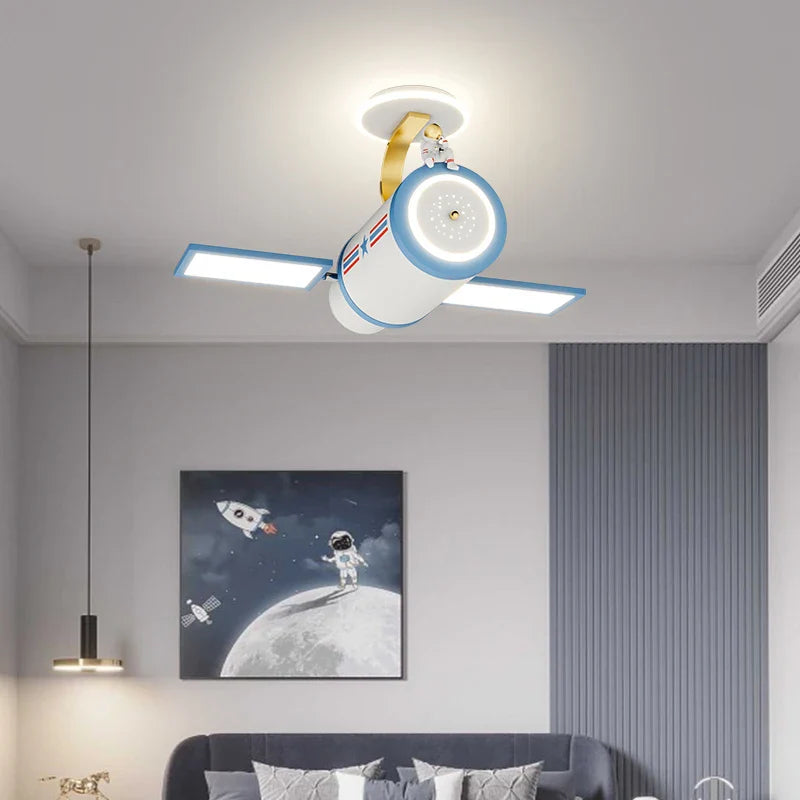 Trendy cartoon satellite children's chandelier