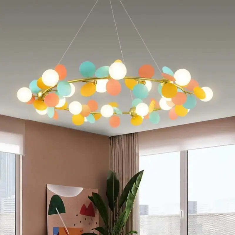 Elegant bright modern contemporary chandelier